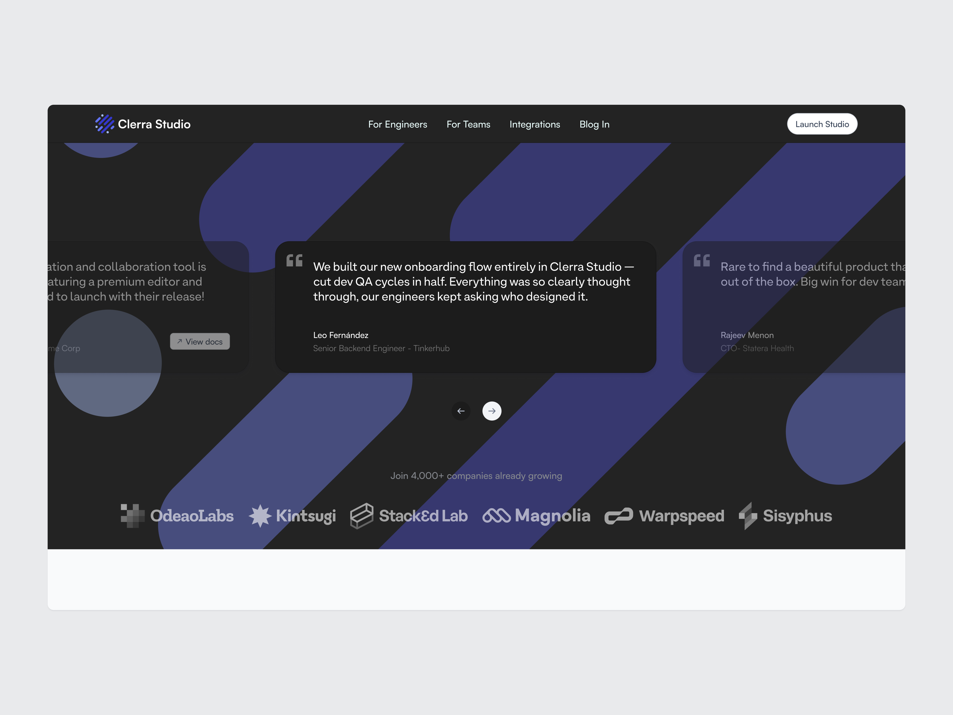 Clerra Studio - Testimonials