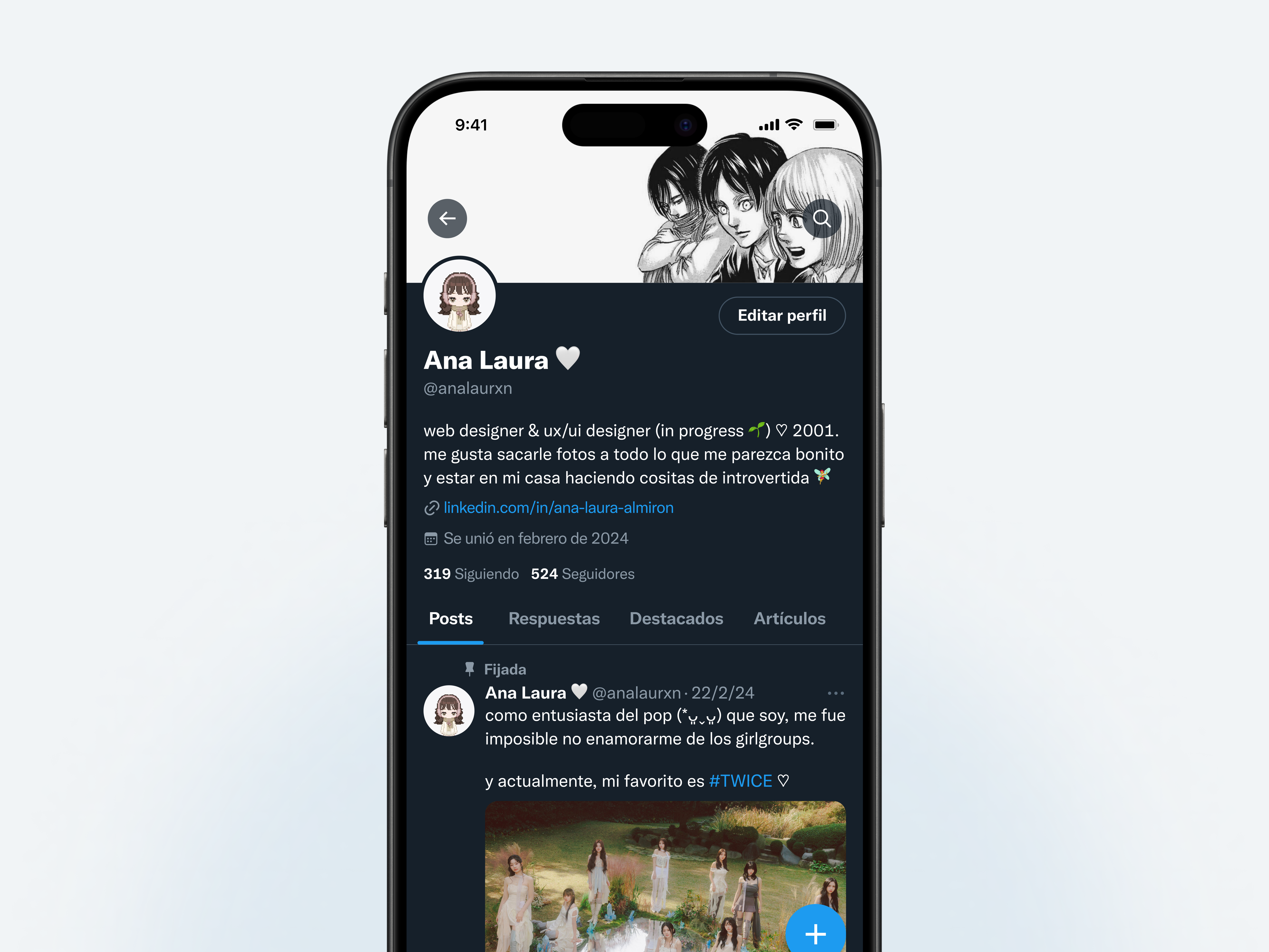 Twitter (X) Profile | UI Camp #01