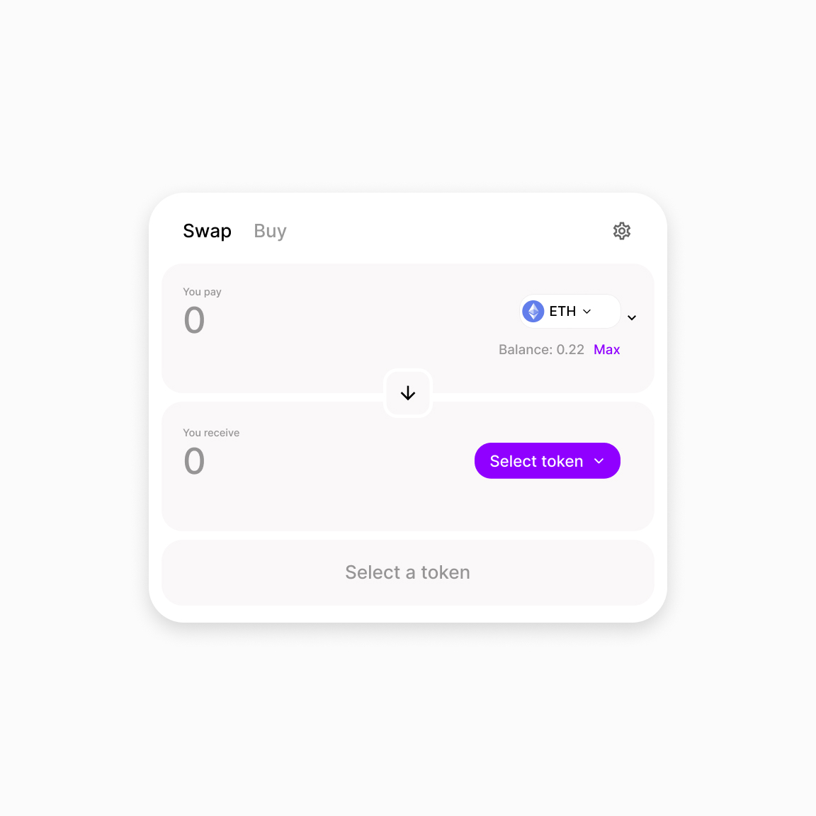 Swap Token Card | UI Exploration