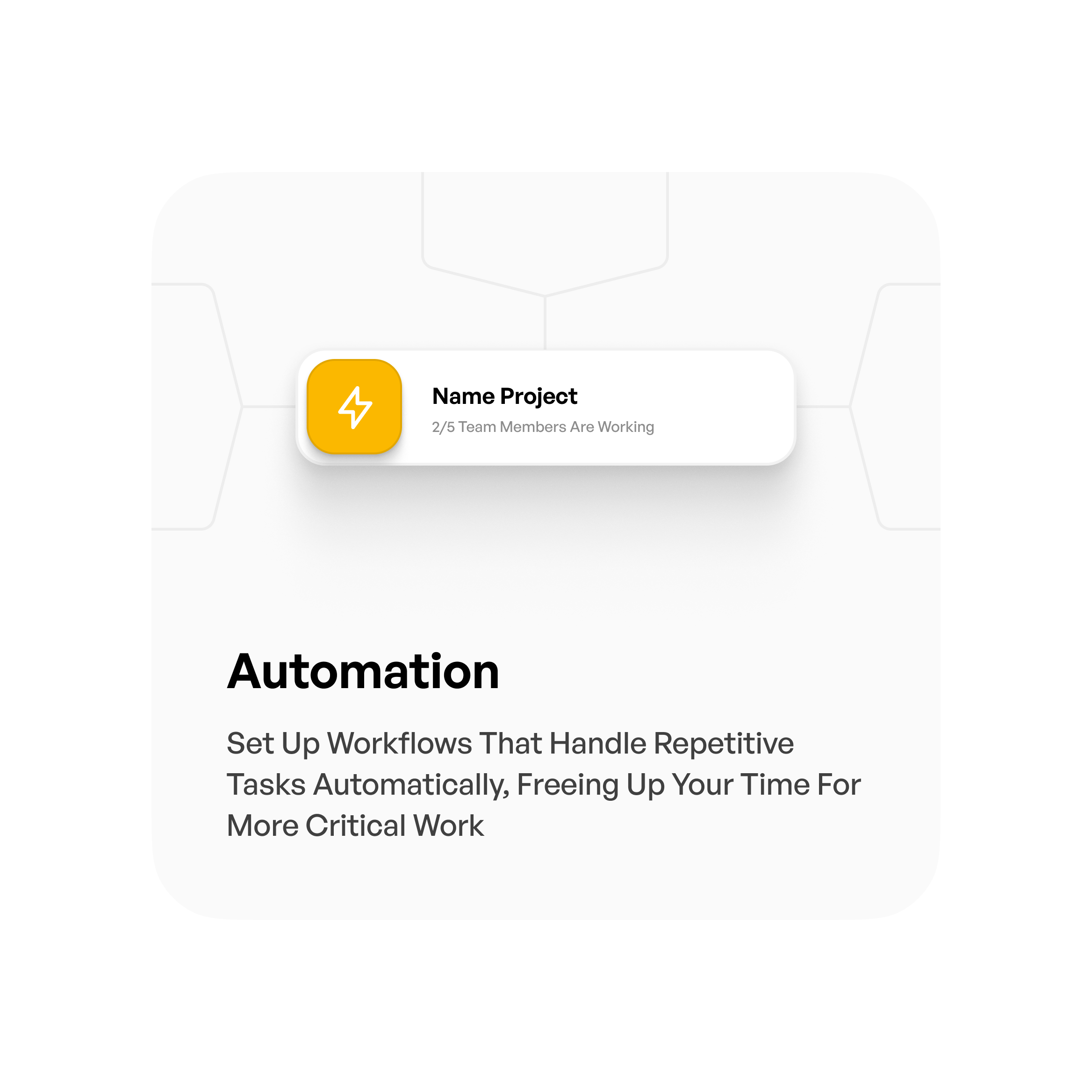 Feature card UI