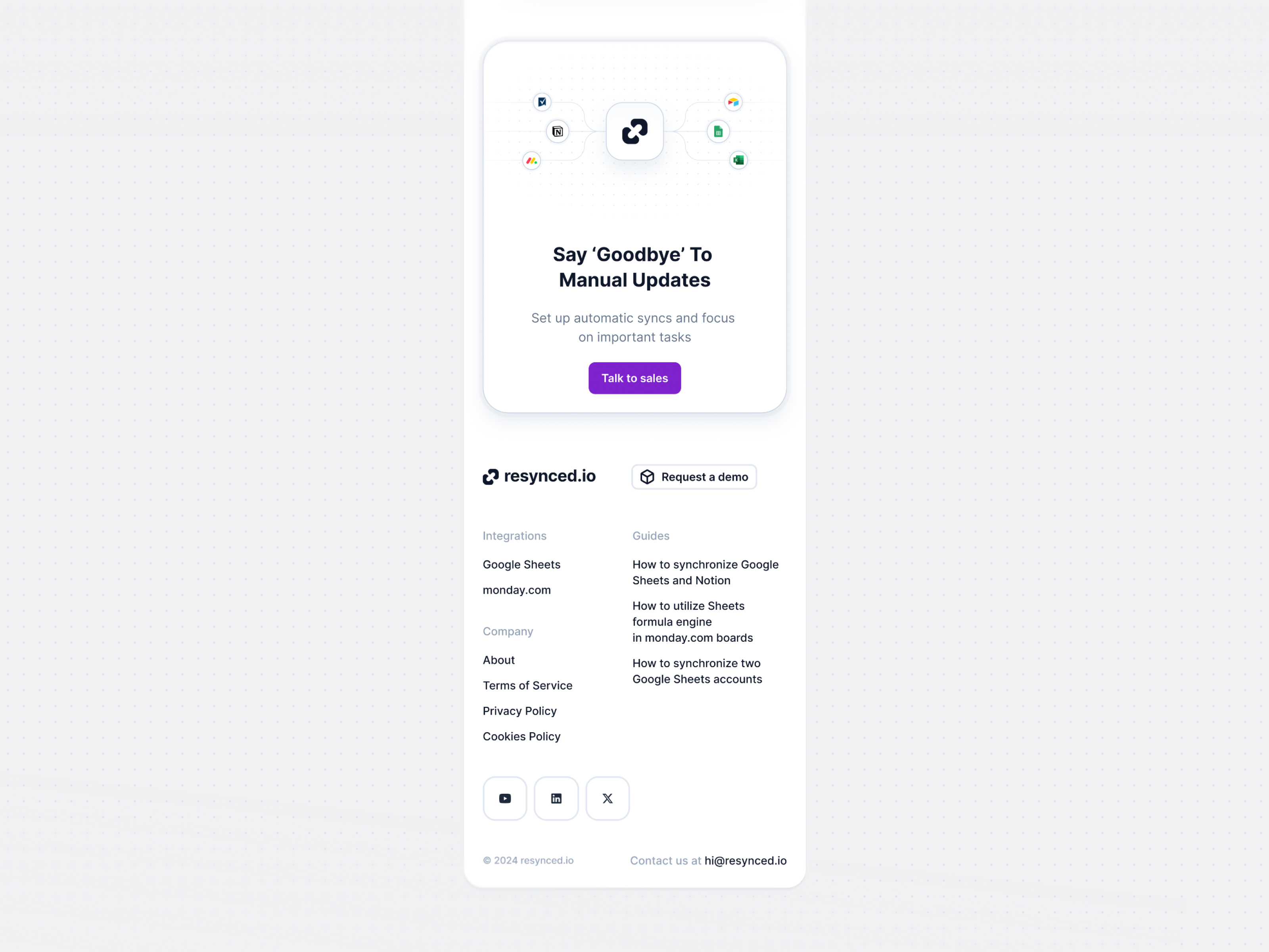 Footer illustration mobile - resynced.io 🌐