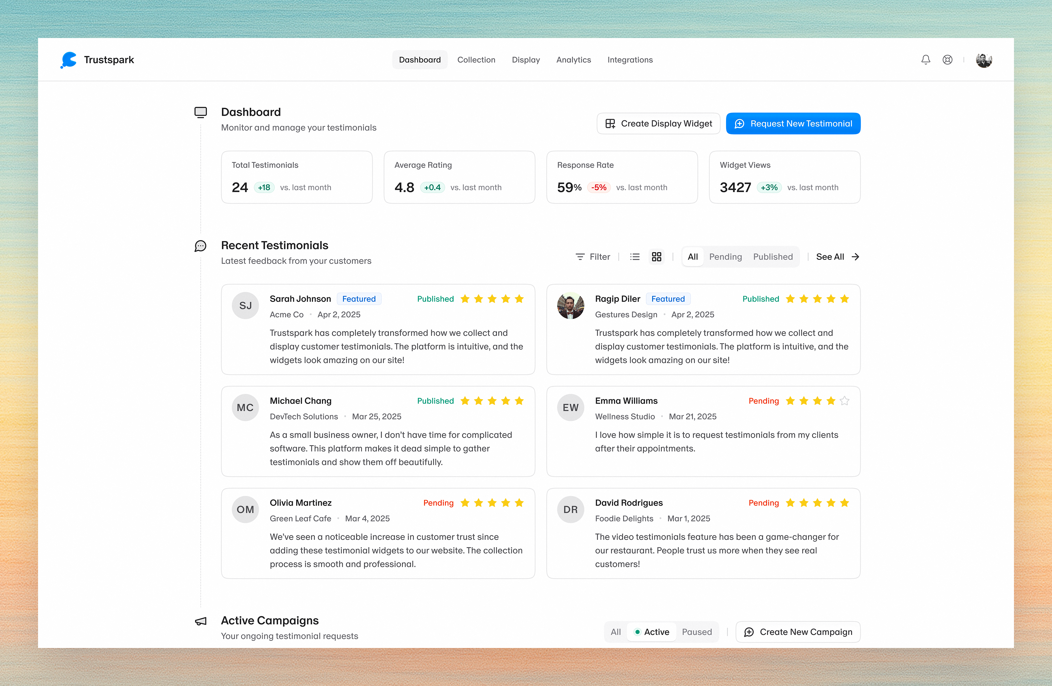 testimonial collection tool