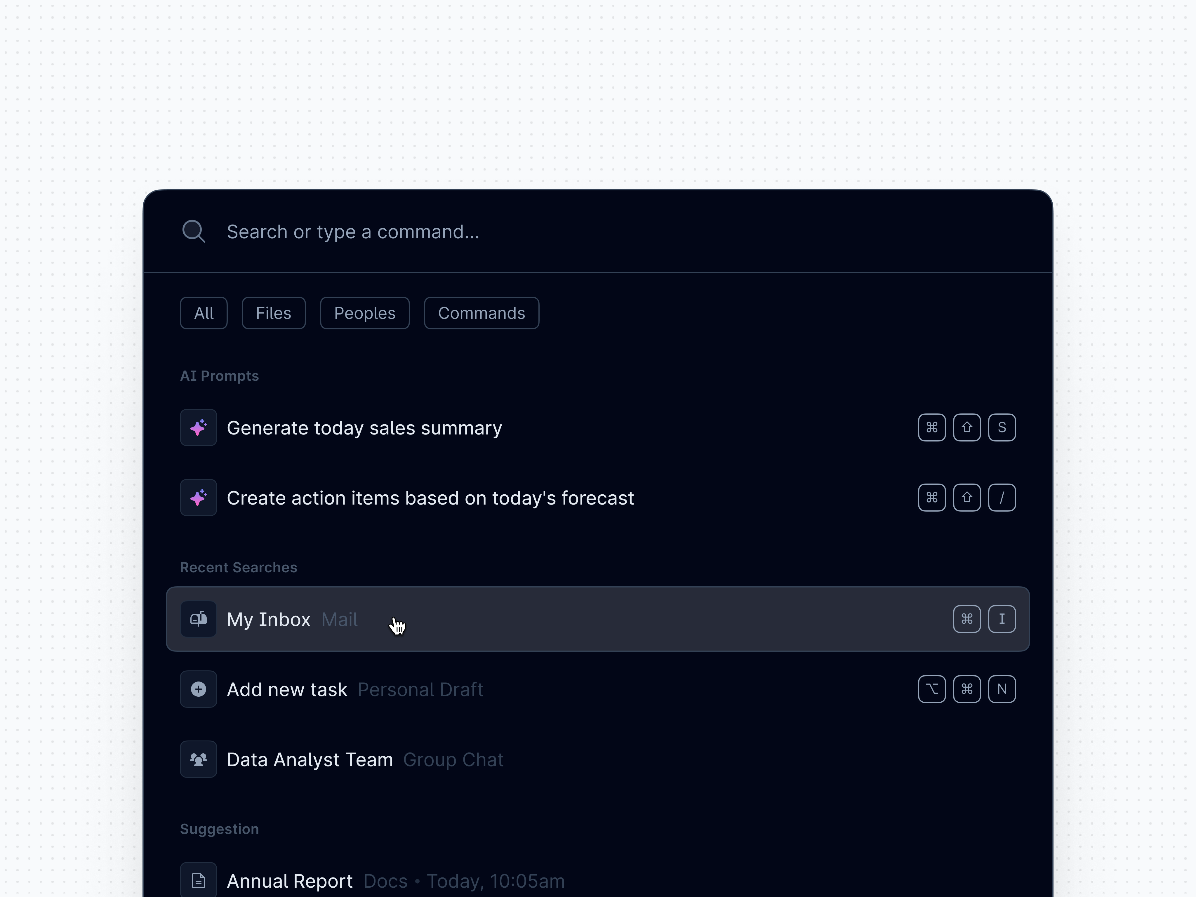 Search Bar Command