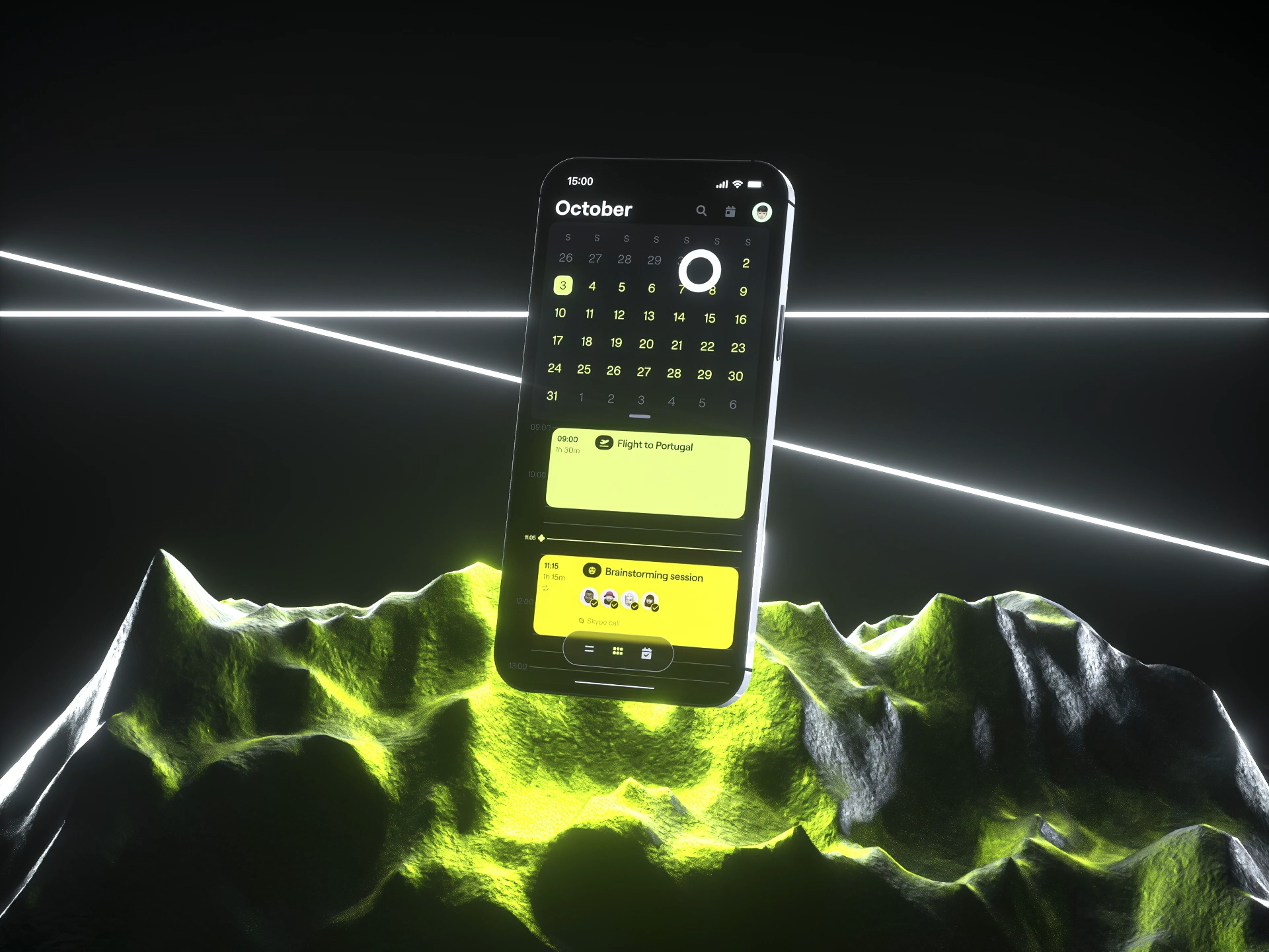 Agenda App - Mobile UI+3D by Ilya Kostin | Layers