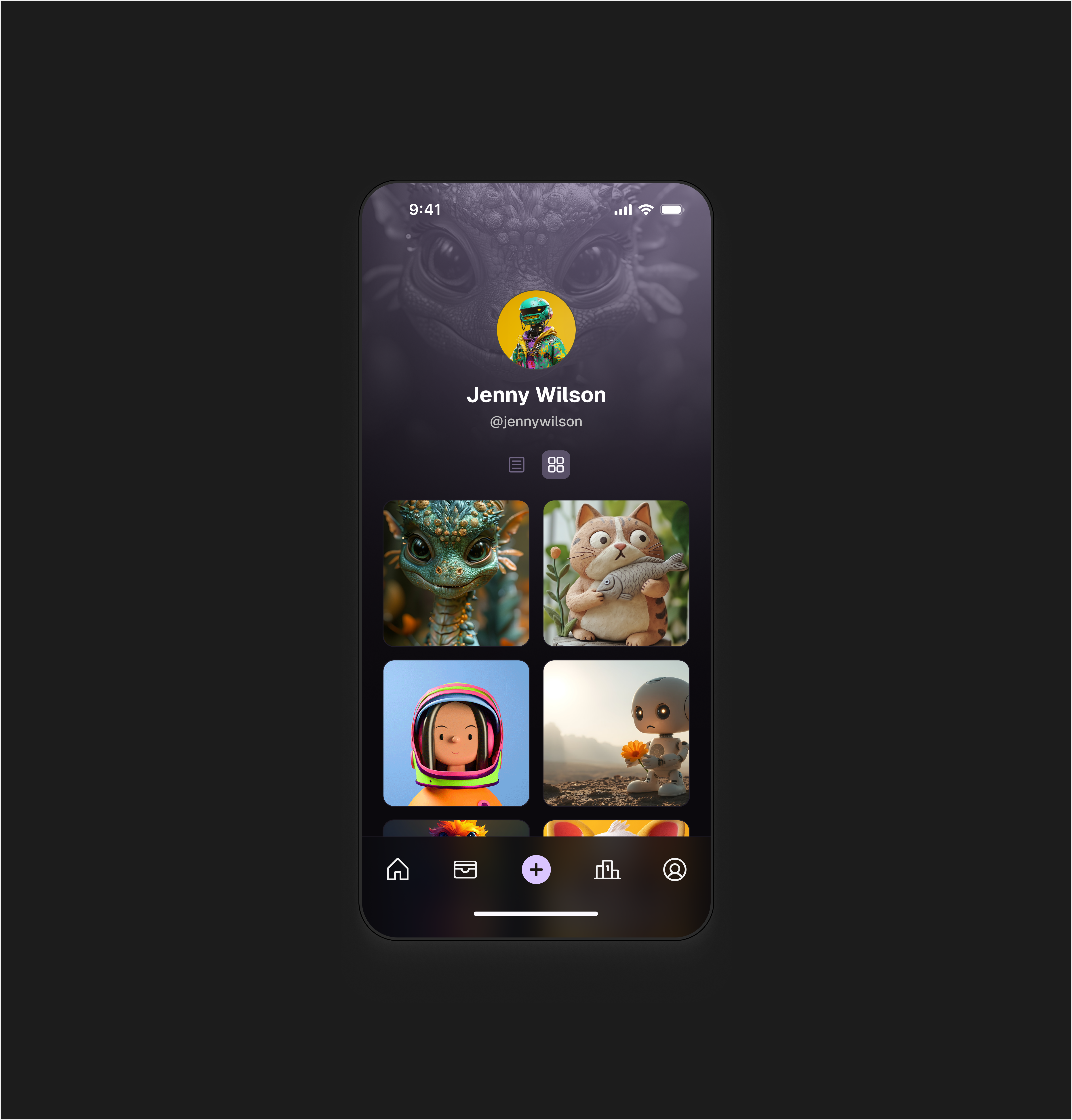 NFT App - Dark Mode