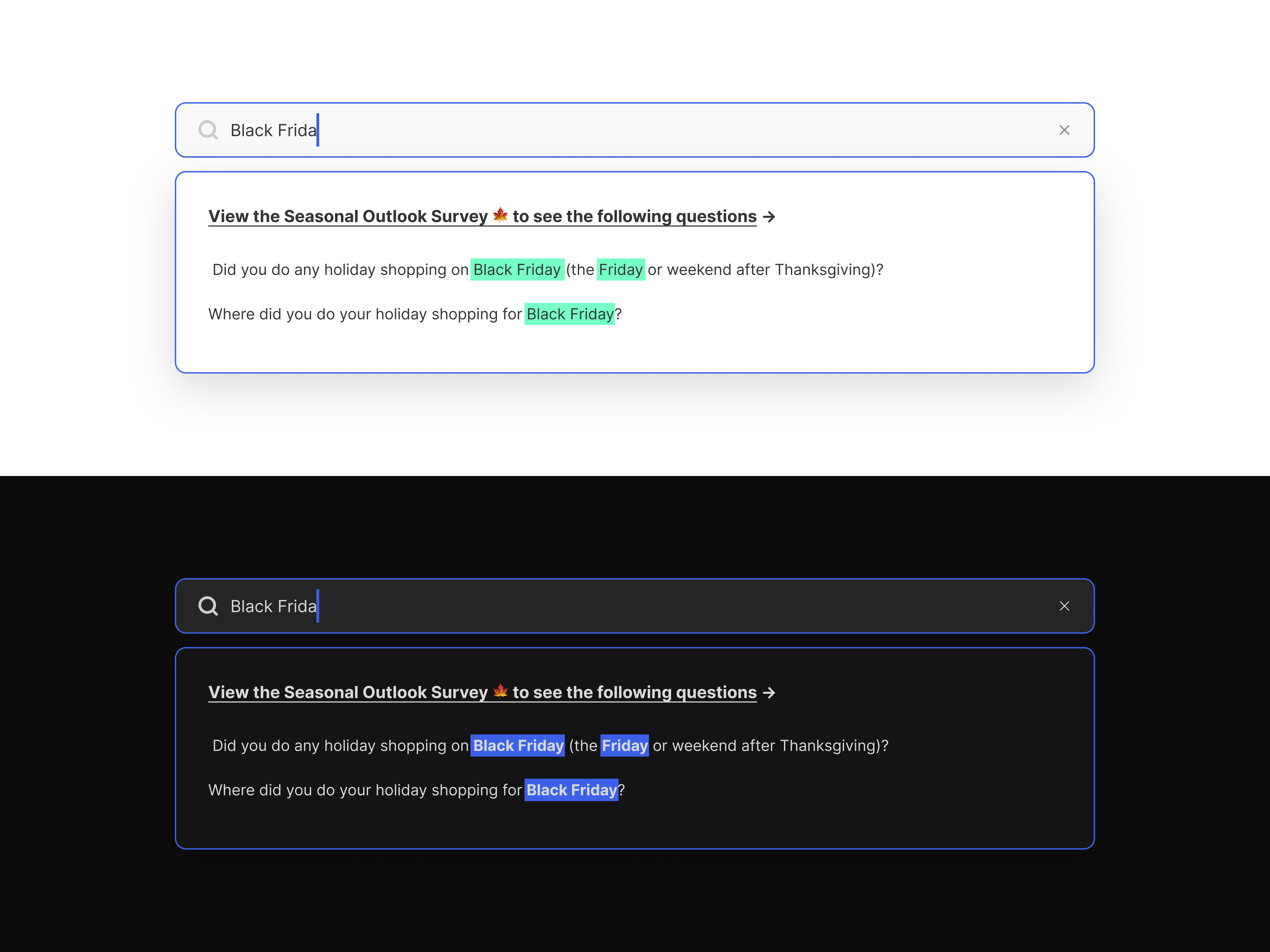 Keyword Search UI