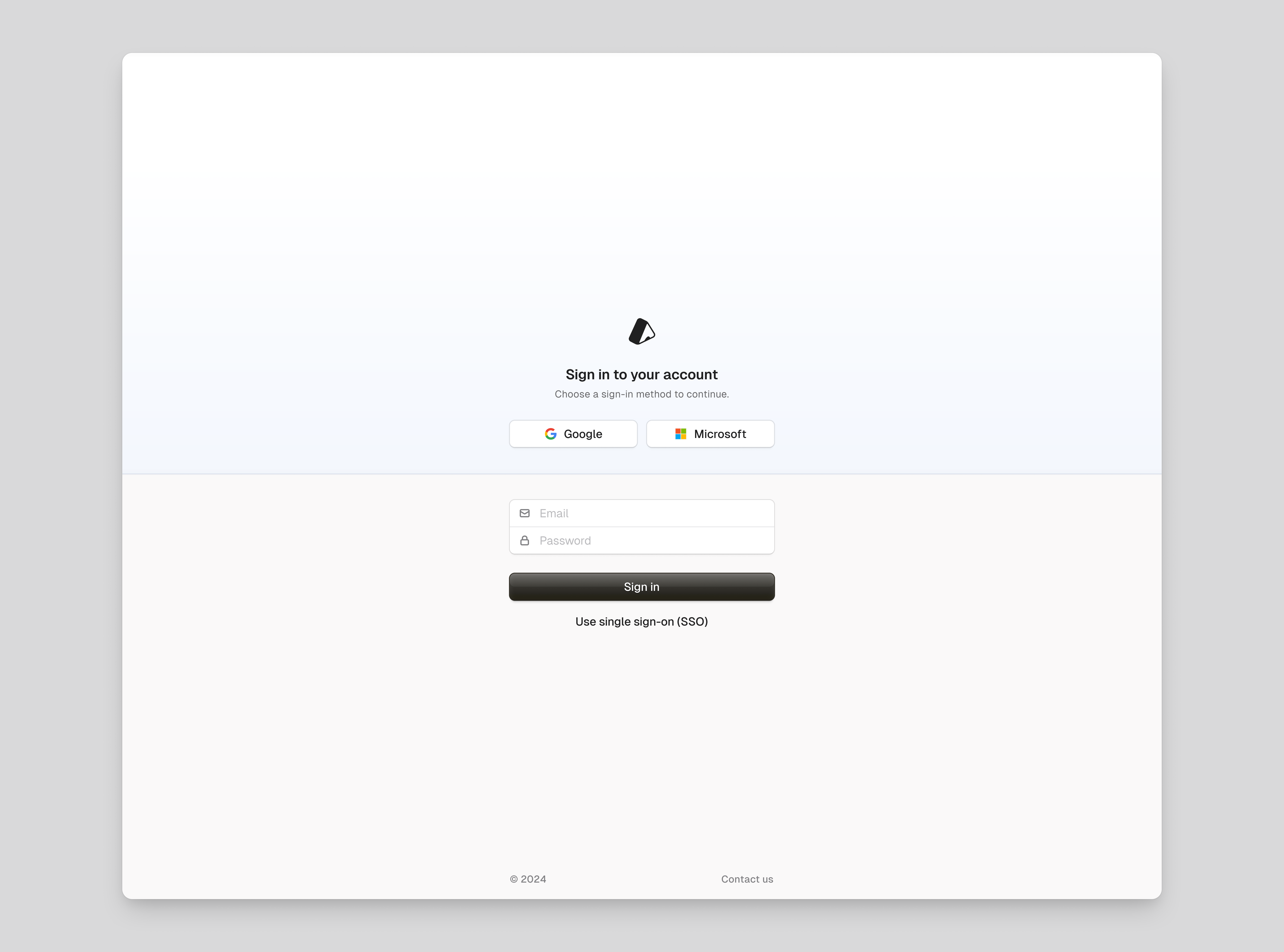 🔐 Sign-in page