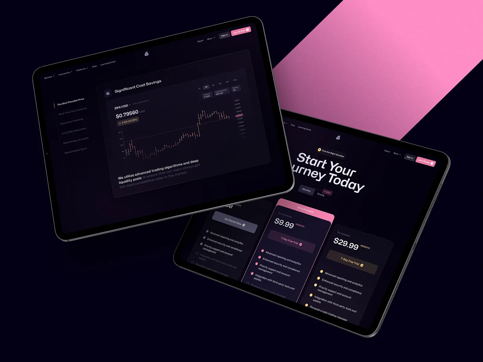 Crypto Exchange Web Platform | Search by Muzli | Search by Muzli
