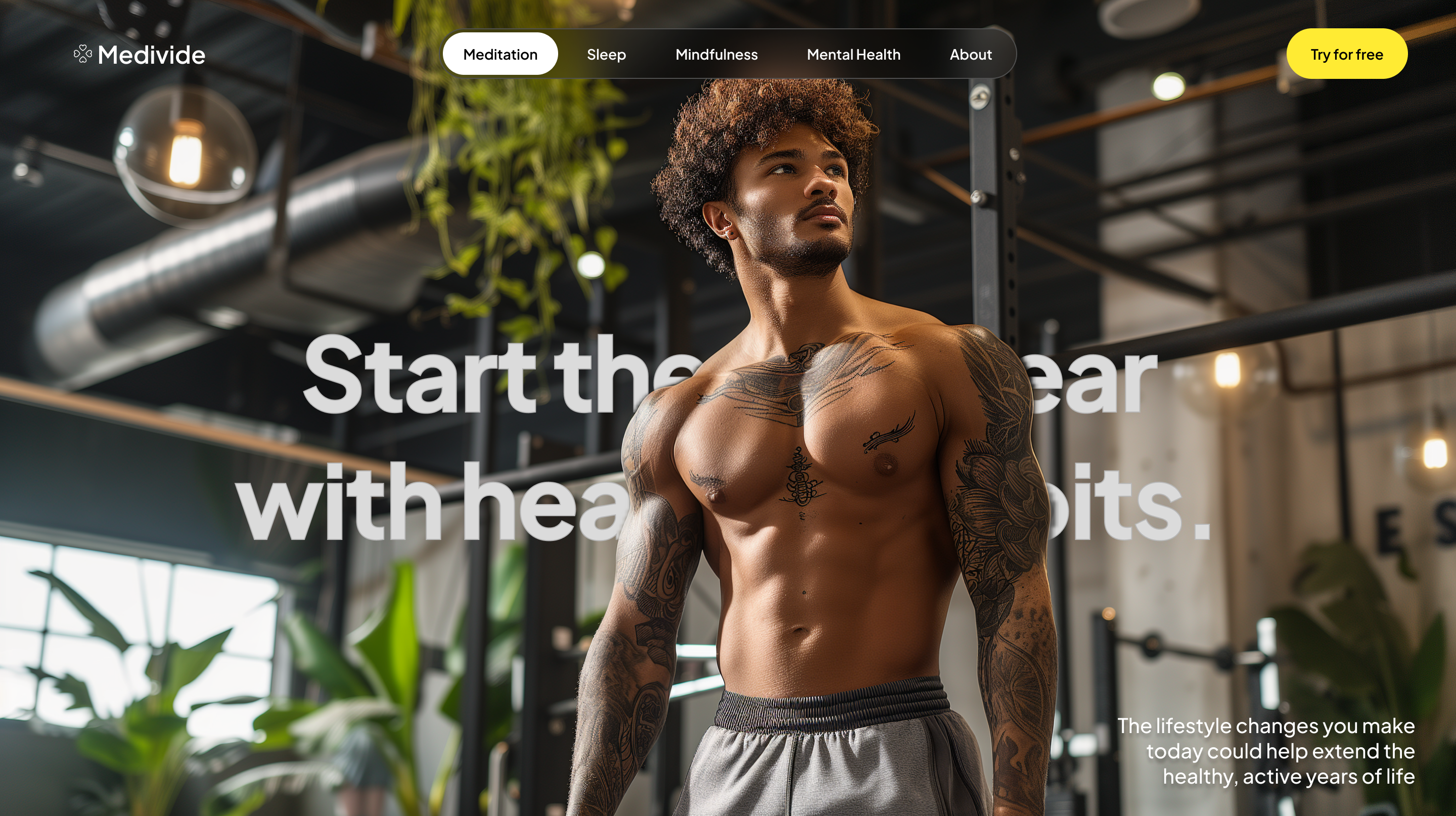 Landing Page - Hero section