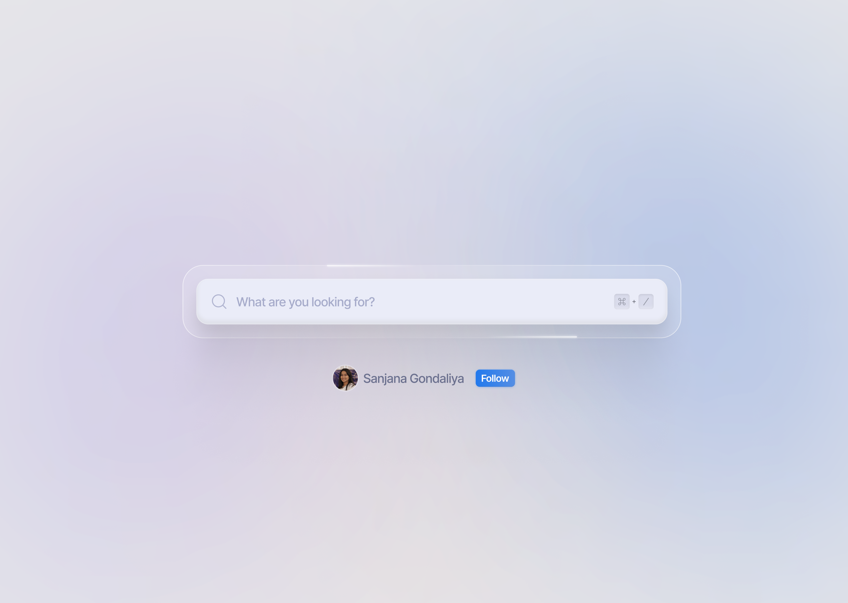 Search bar