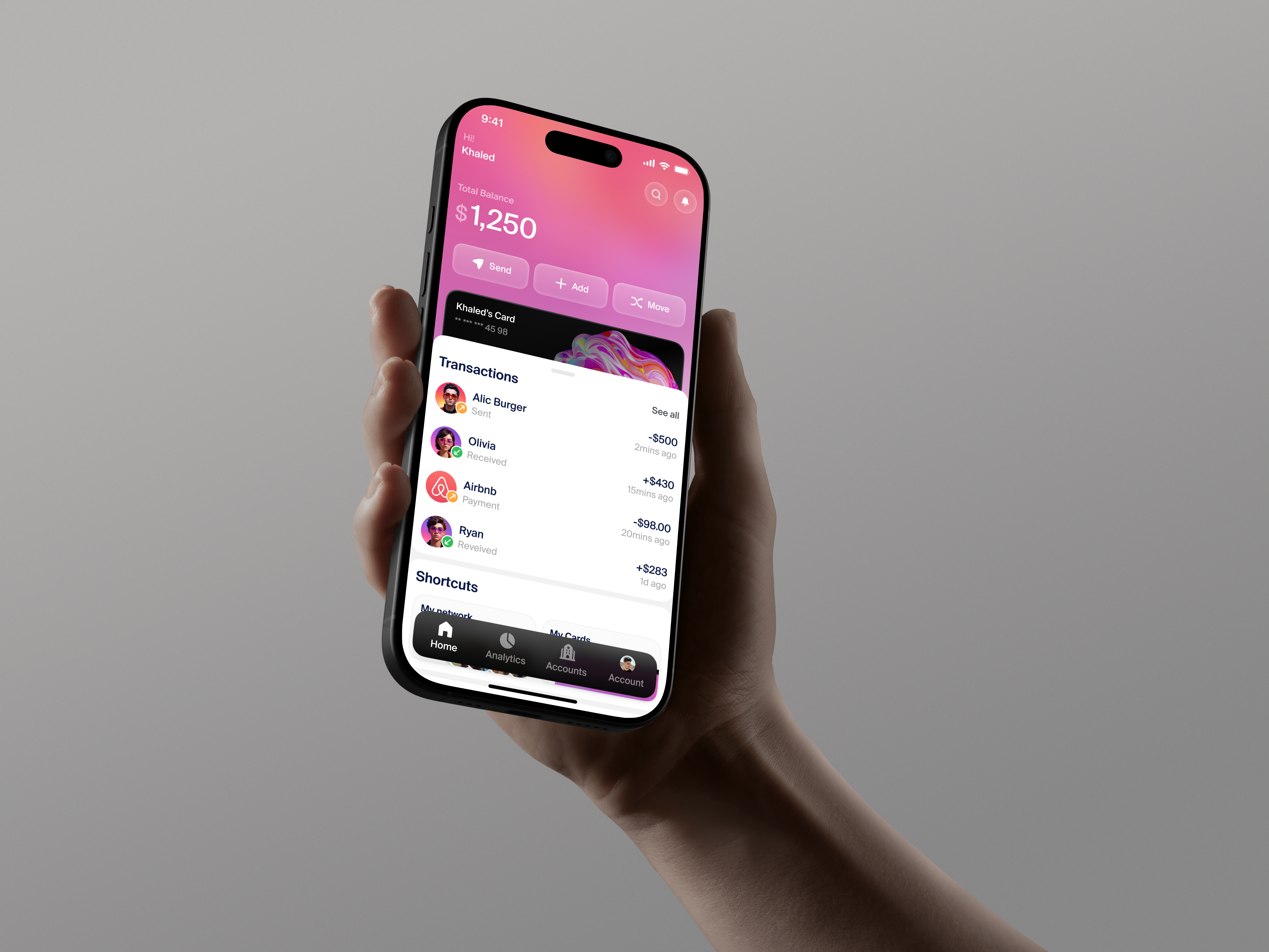 Fincryst | Digital Wallet App | Search by Muzli | Search by Muzli