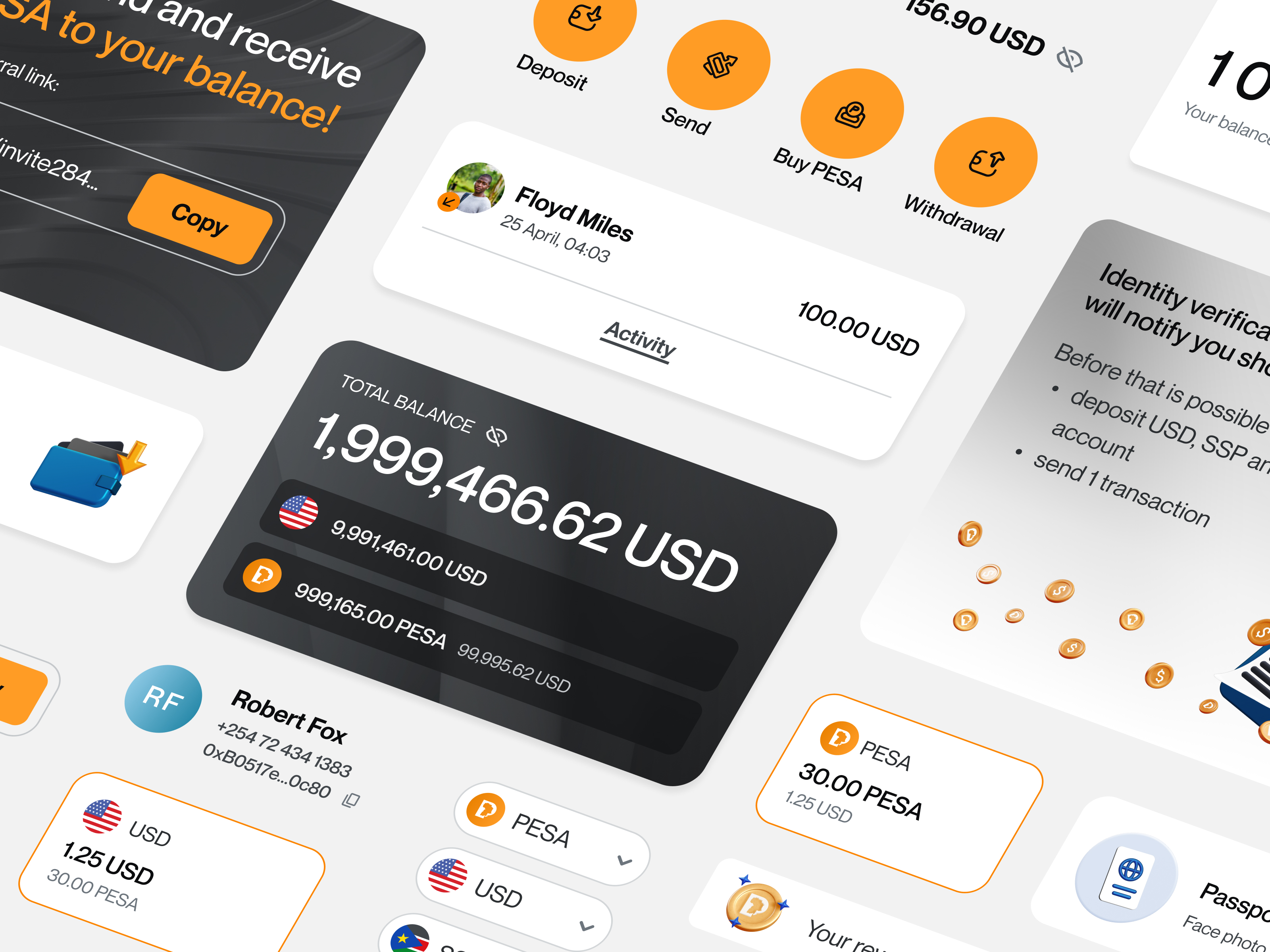 Pesabase / mobile app / UI Kit