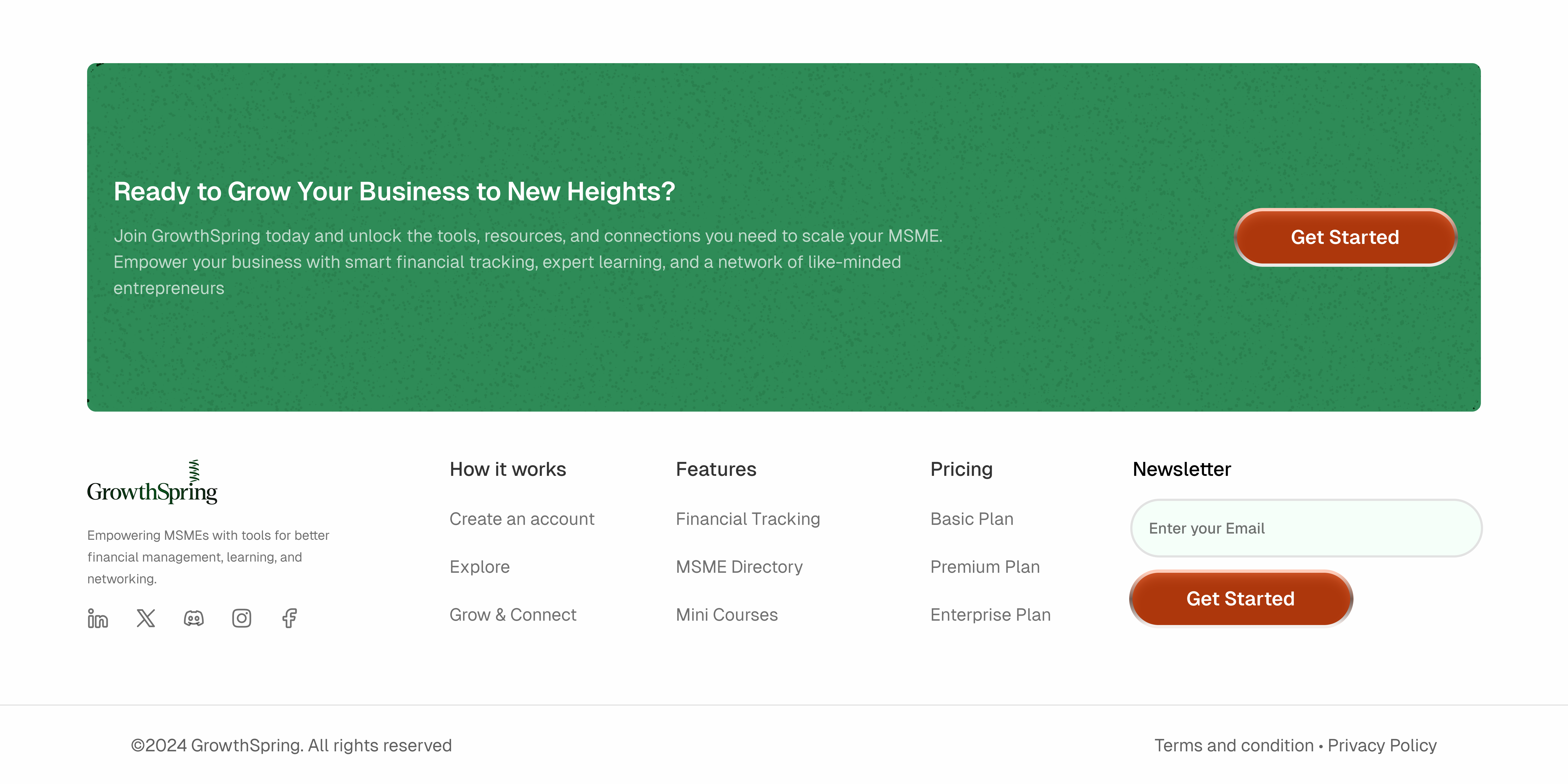 GrowthSpring { Footer }