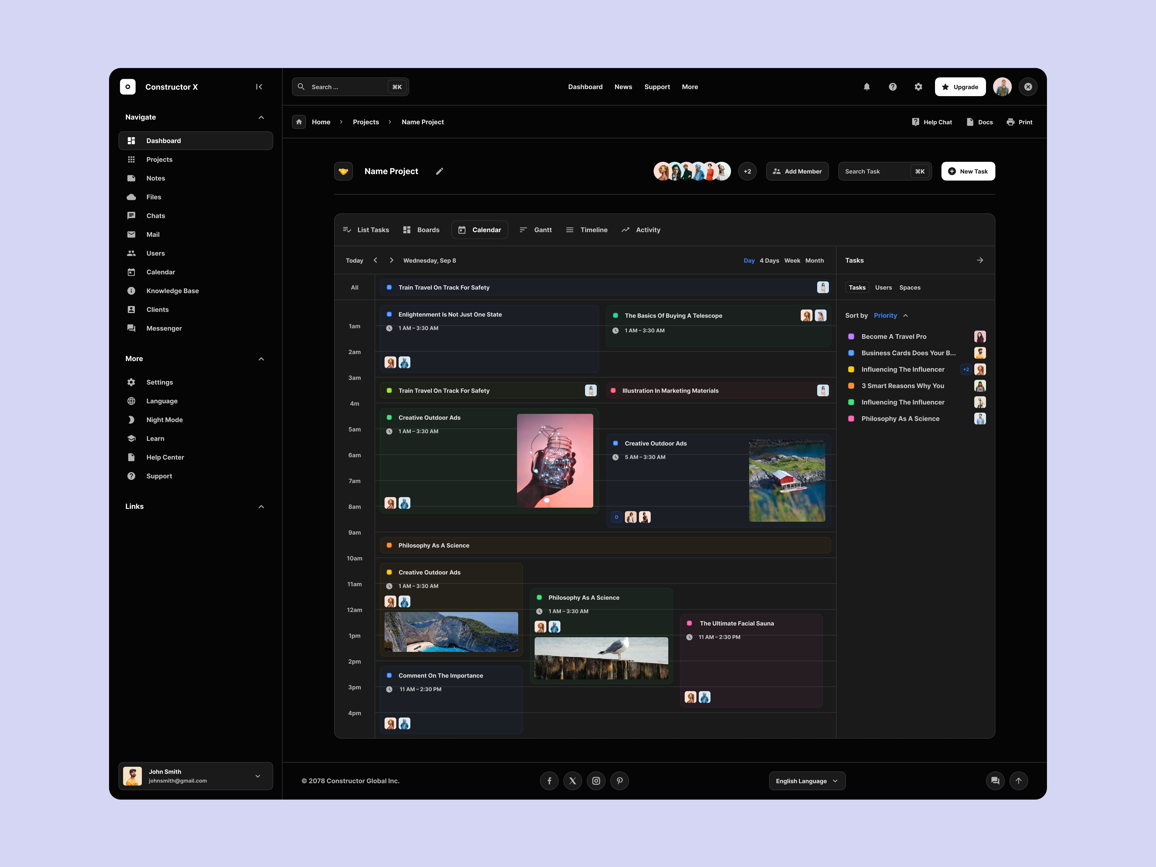 Task Calendar UI