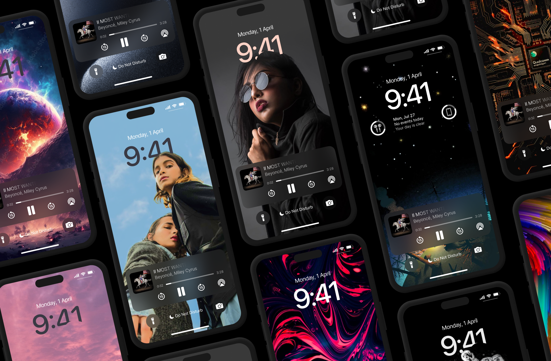 iPhone Lock screen mockup