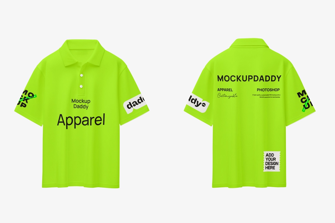 Free Polo T-shirt Mockup