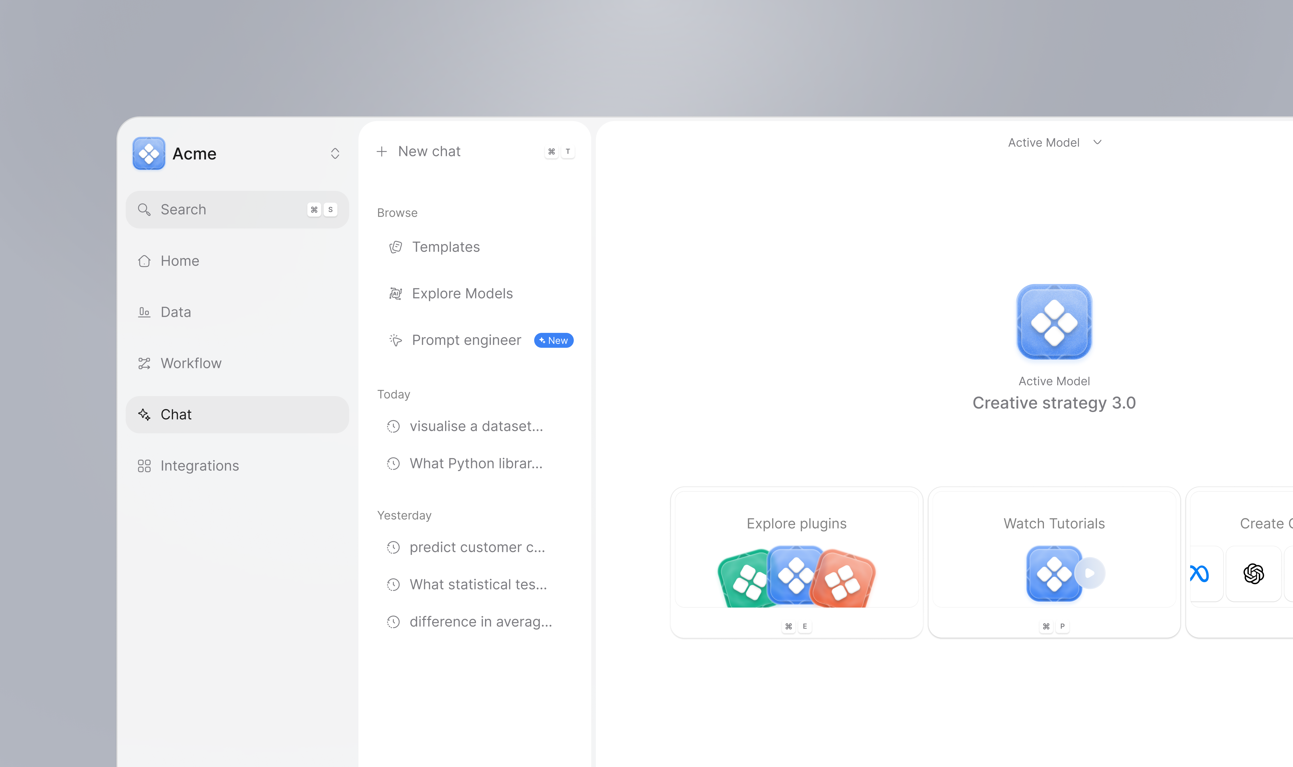 AI Chat Interface