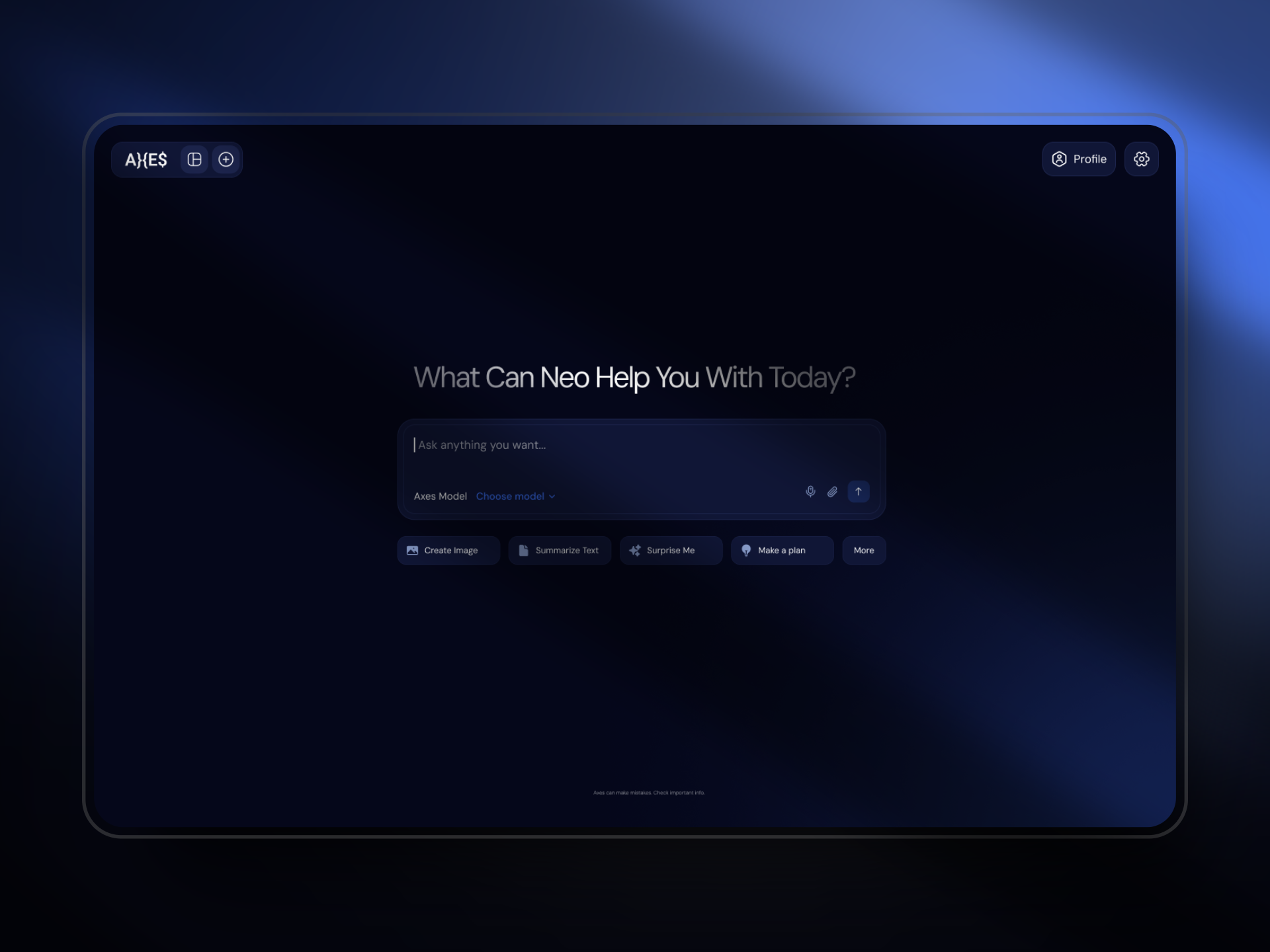AI Chat Bot Interface