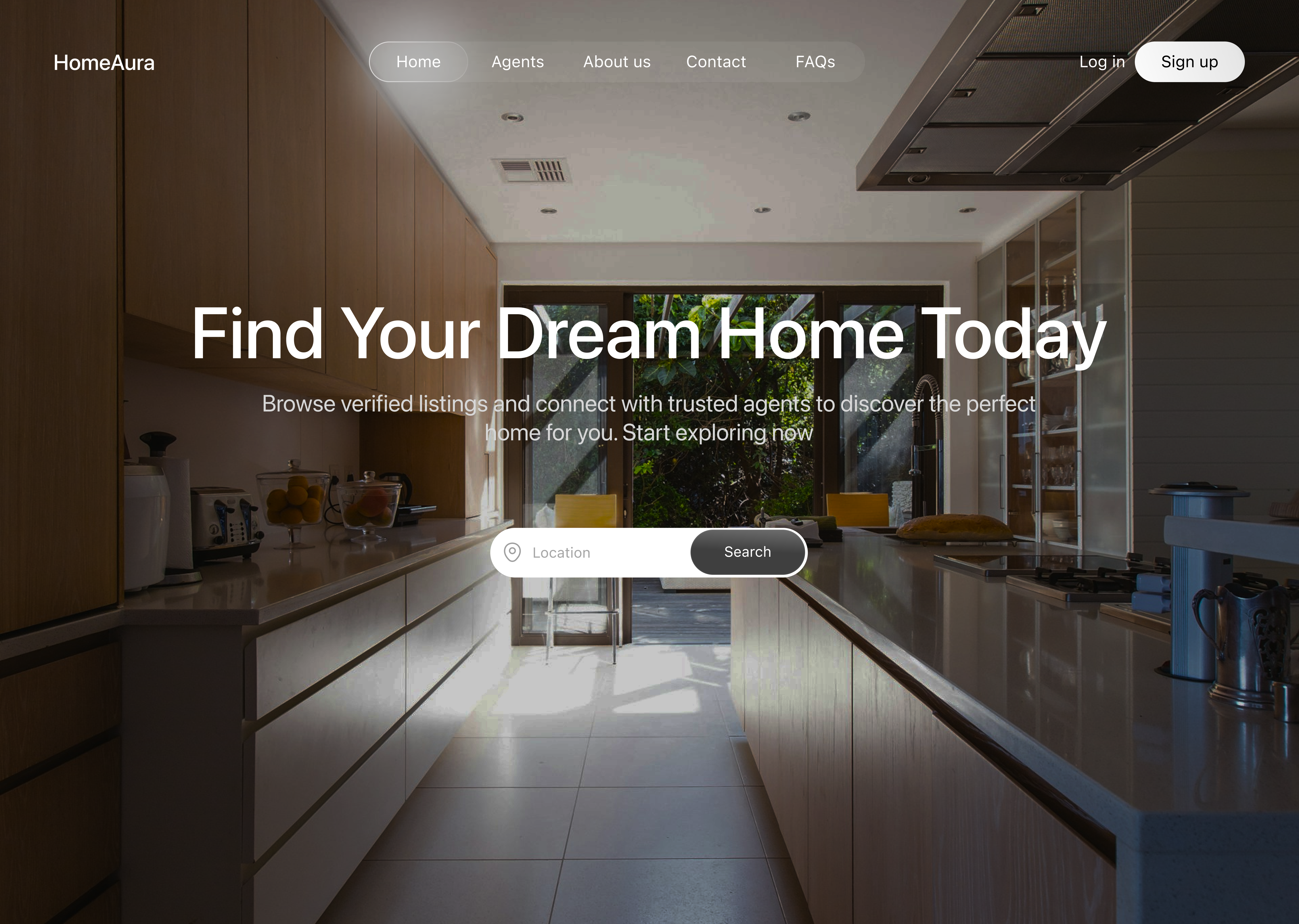 Real Estate Hero Section