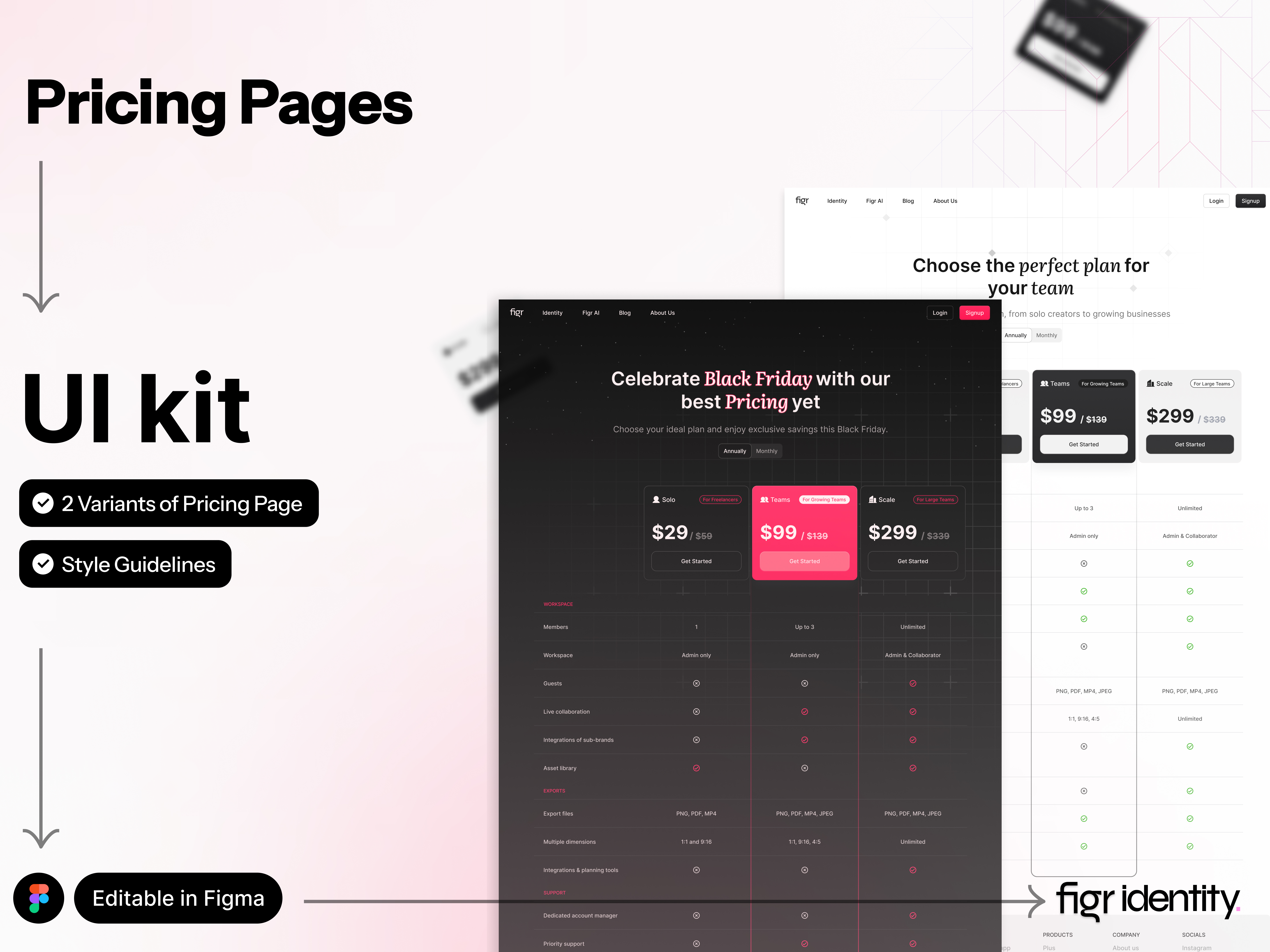 Pricing Page UI Kit