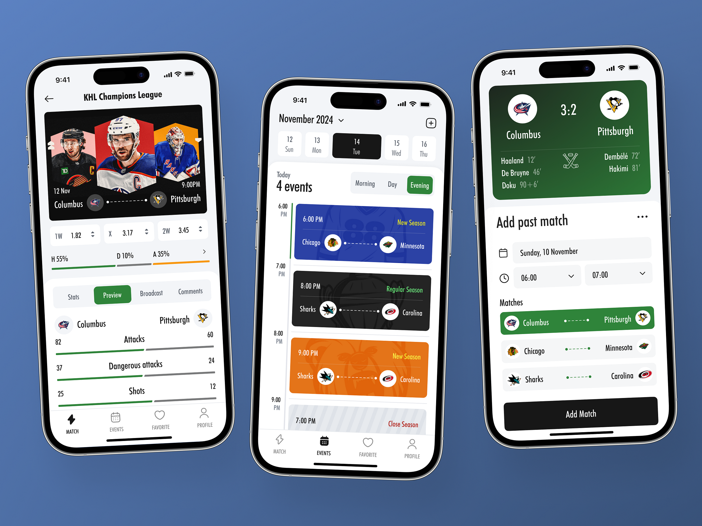 Sports Calendar Mobile App